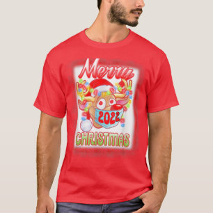 Reindeer i maskmatchande familj Pajama Merry Chri T Shirt