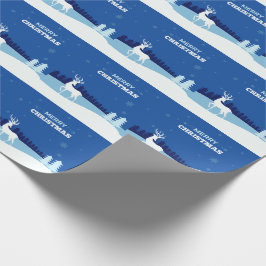 Reindeer Illustration - papper julomslutning Presentpapper