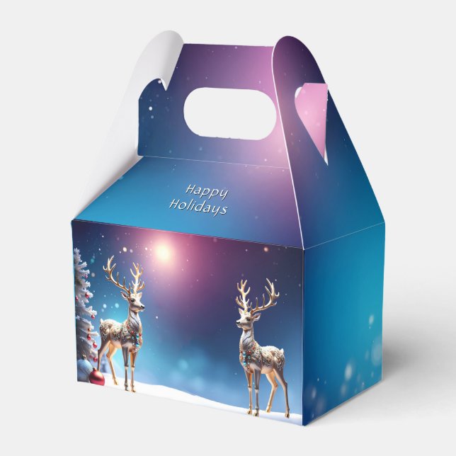 Reindeer Jewels jul Helgdag Gift Box Presentaskar (Framsidan Sidan)