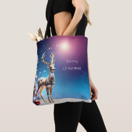 Reindeer Jewels jul Helgdag Tote Bag Tygkasse
