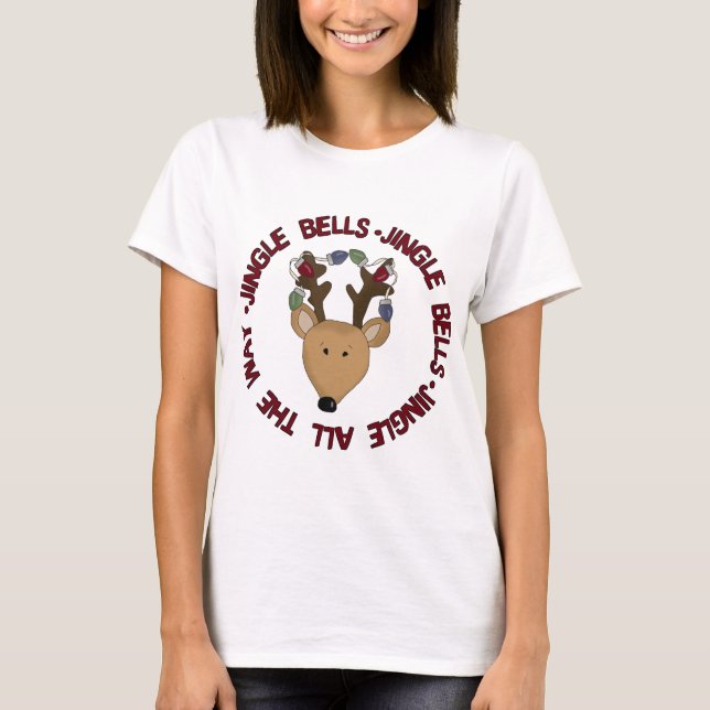 Reindeer Jingle Klockor Tshirts och Gifts (Framsida)