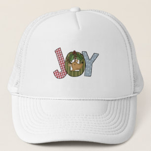 Reindeer Joy Helgdag Tshirts och presenter Truckerkeps