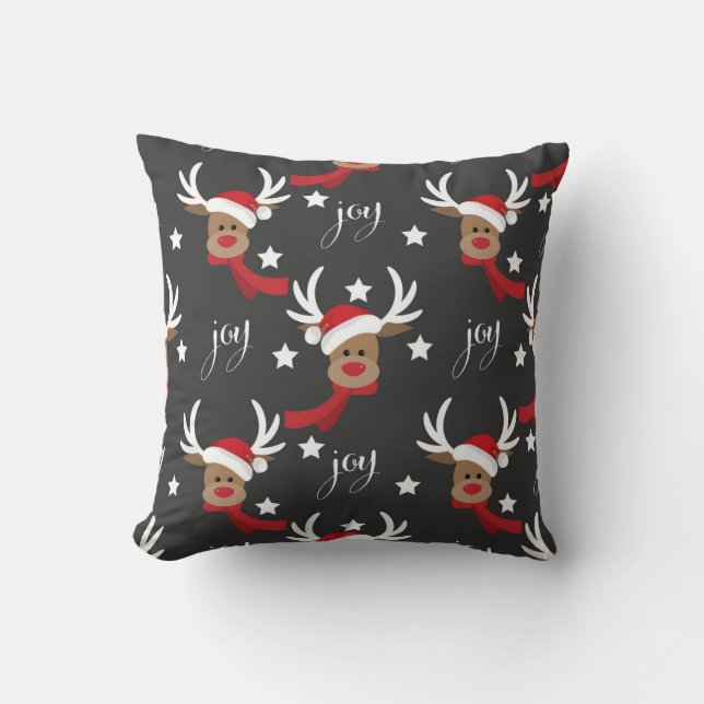 Reindeer Joy Jul Kvinnor i julklappar Kudde (Framsida)