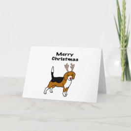 Reindeer jul Beagle Helgkort