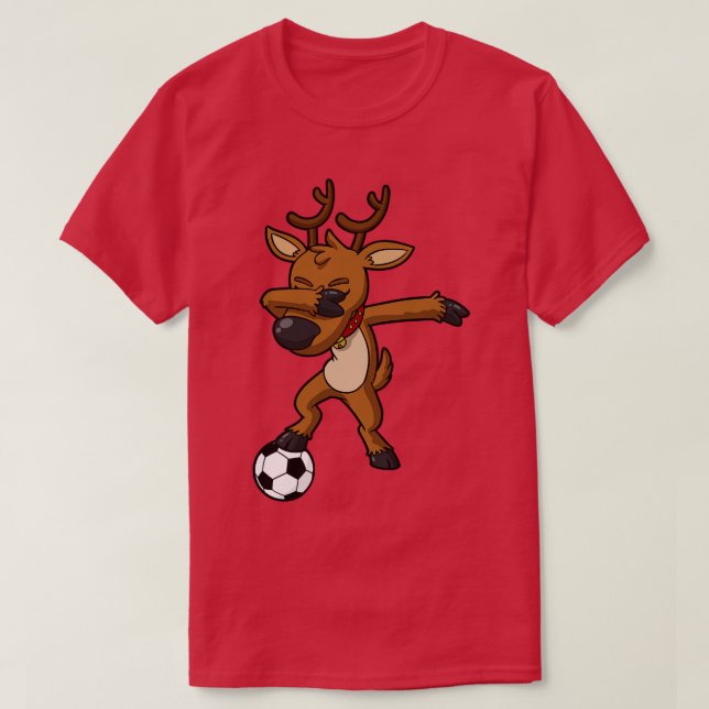 Reindeer jul Dab Dance T Shirt (Design framsida)