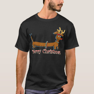 Reindeer jul Doxie Tee Shirt