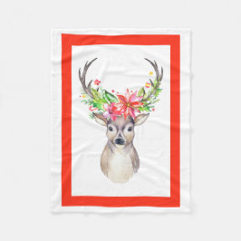 Reindeer jul Fleece Blanket