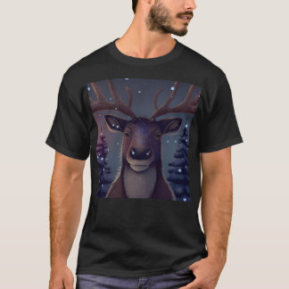Reindeer jul Mönster T Shirt