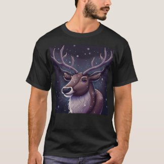 Reindeer jul Mönster T Shirt