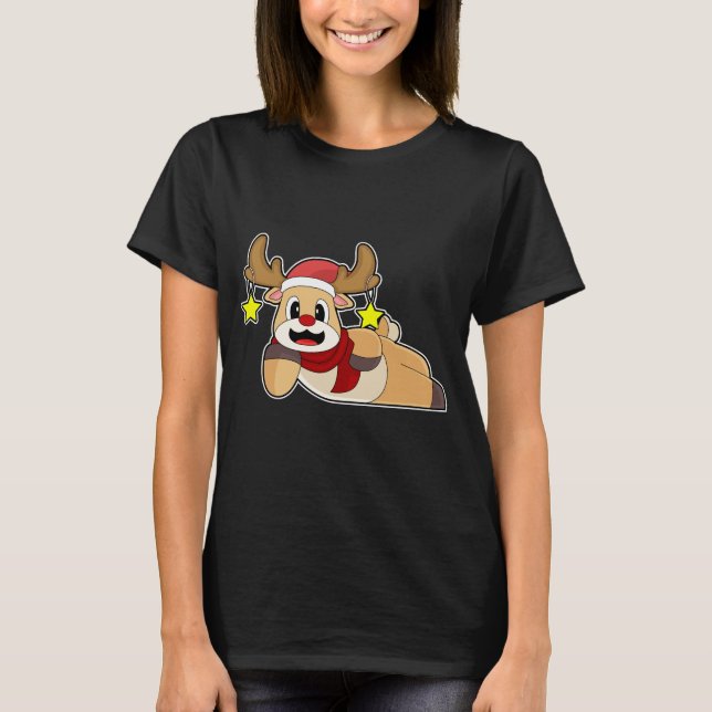 Reindeer-jul T Shirt (Framsida)