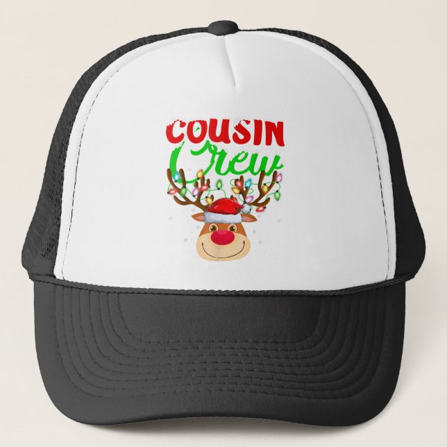 Reindeer Julafton Ljus Cousin Crew Reindeer Christ Keps (Framsida)
