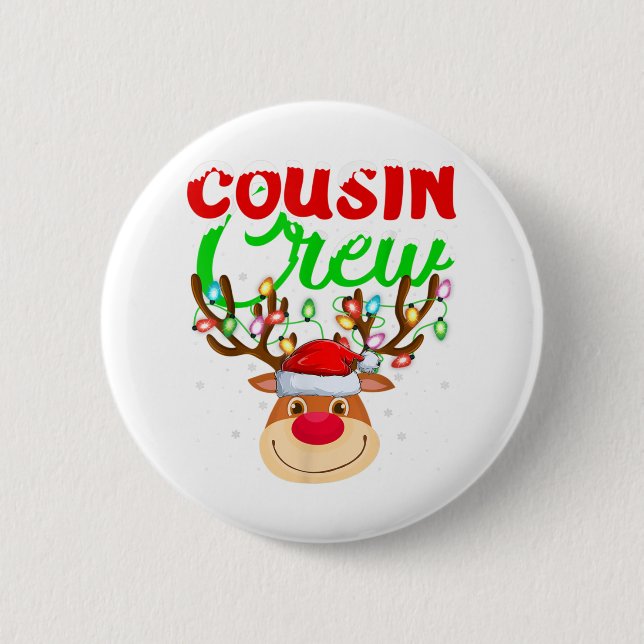 Reindeer Julafton Ljus Cousin Crew Reindeer Christ Knapp (Framsida)