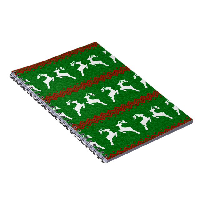 REINDEER JULAFTON, REINDEER MÖNSTER ANTECKNINGSBOK (Högra Sidan)