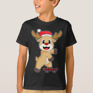 Reindeer Julens Skater T Shirt