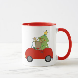 Reindeer & Julgran 11 oz 2-Tone Mugg