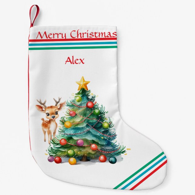 REINDEER/JULGRAN STOCKNING LITEN JULSTRUMPA (Framsidan)