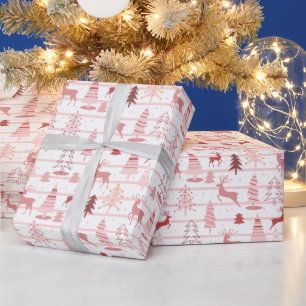 Reindeer Julgranar Ro Guld Rosa jul Presentpapper