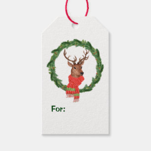 Reindeer, julkrans presentetikett