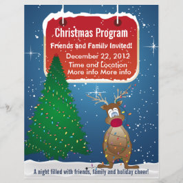 Reindeer, julprogram Flyer