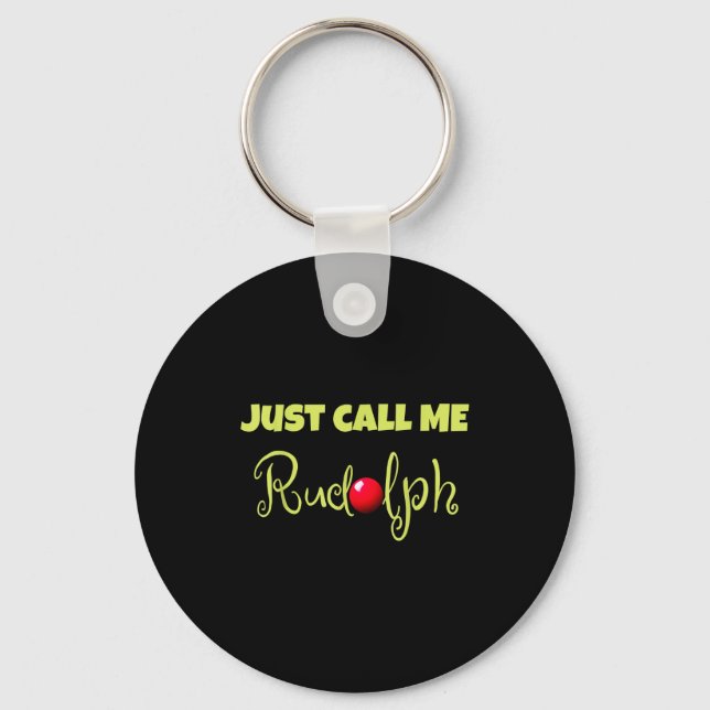 Reindeer Just Call Me Rudolph Christmas Couples Co Nyckelring (Framsida)