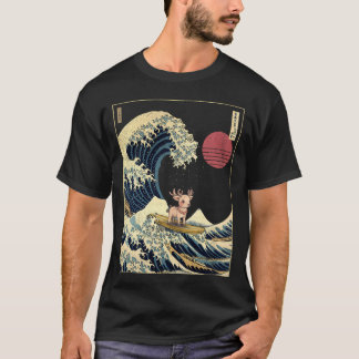 Reindeer Kanagawa Japansk Surfing Wave T Shirt