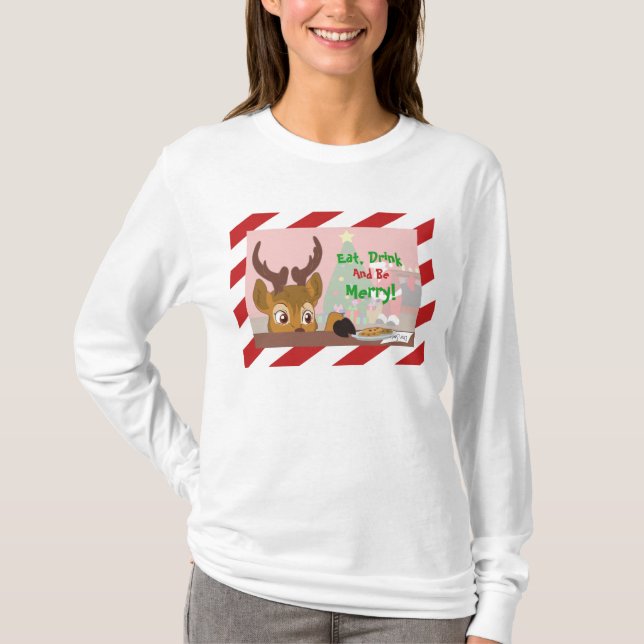 Reindeer Kärlek Cookies T-shirt (Framsida)