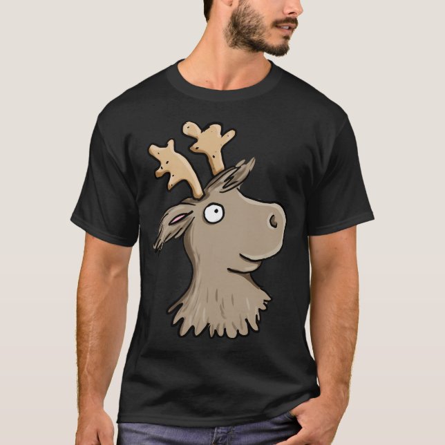 Reindeer Kärlek T Shirt (Framsida)