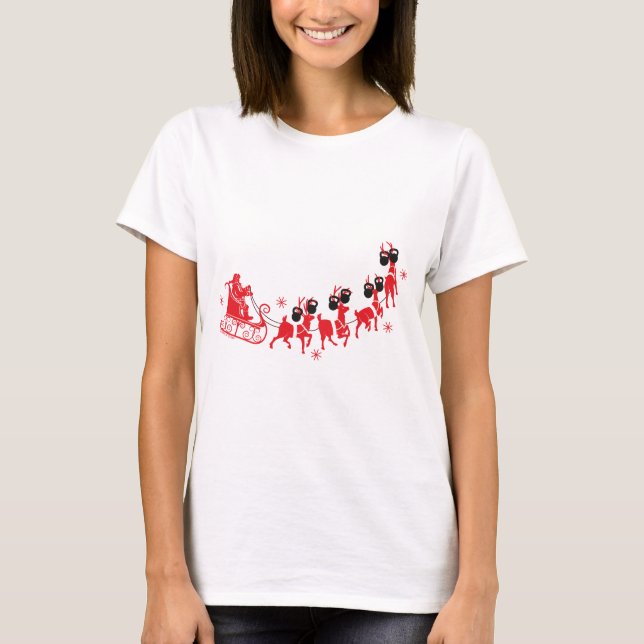 Reindeer Kettlebell Workout Tee (Framsida)