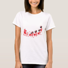 Reindeer Kettlebell Workout Tee Shirt