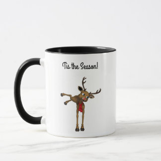 Reindeer Kickup Heels Cute Tecknad Mugg