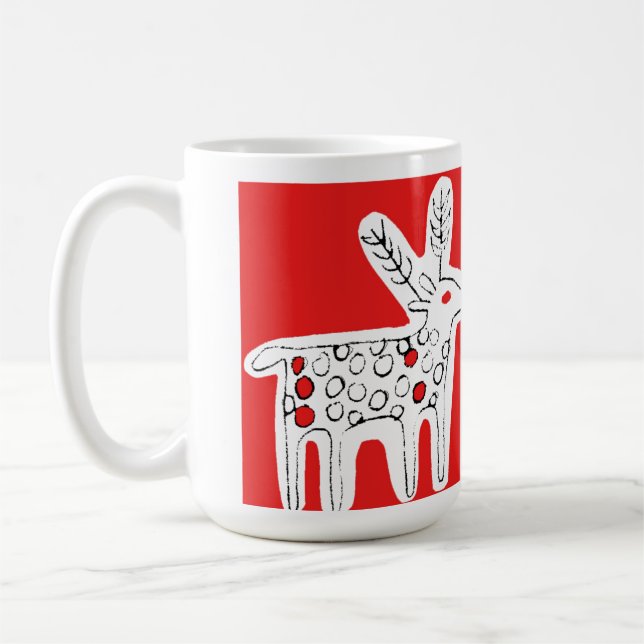 Reindeer Kiss R Coffee Mugg (Vänster)