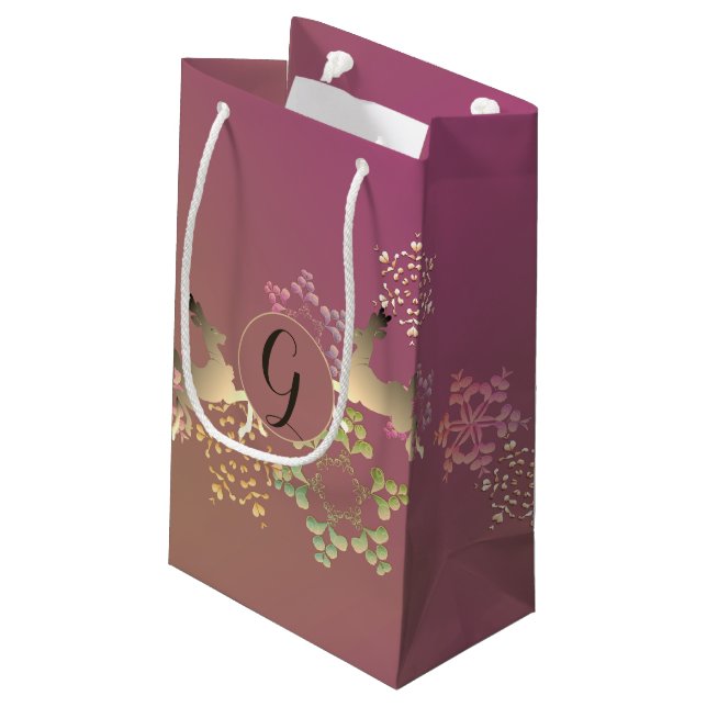 Reindeer & Magic Snöflingor Small Gift-fack (Baksidan Vinklad)