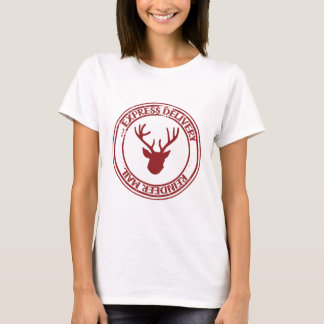 Reindeer Mail Postage Stamp T Shirt