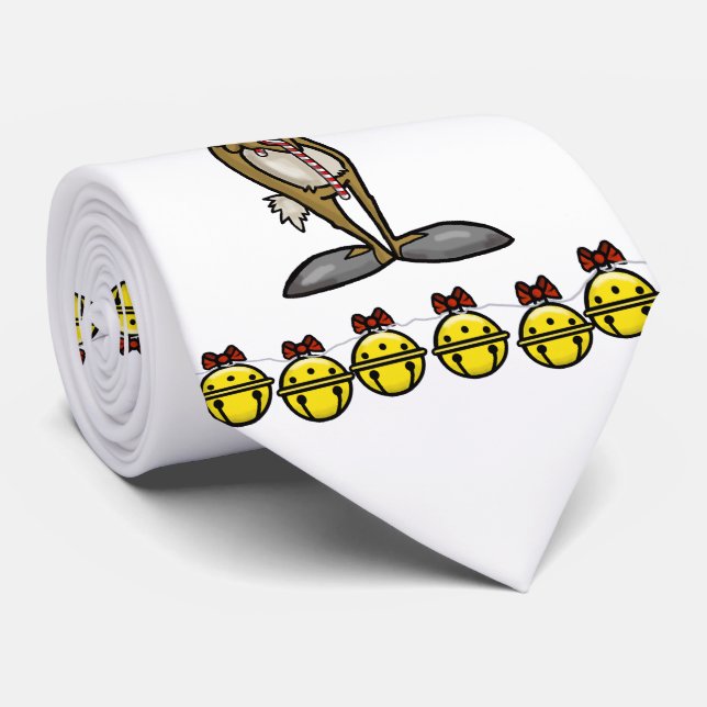 Reindeer med Dreidel Chrismukah Necktie Slips (Rullad)