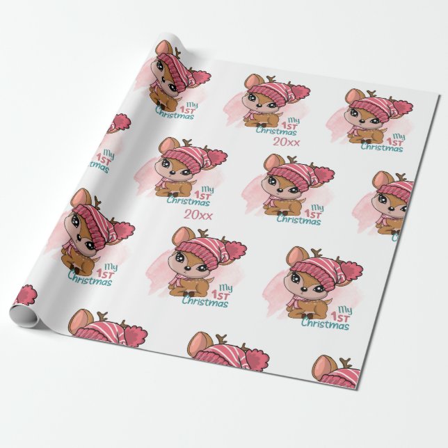 Reindeer, min första jul presentpapper (Utrullad)