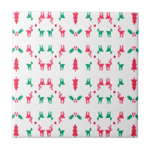 REINDEER MÖNSTER KAKELPLATTA