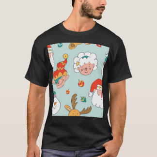 Reindeer Mönster T Shirt