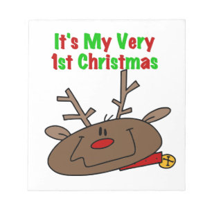 Reindeer Mycket 1:a julen Anteckningsblock