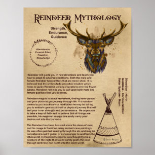 REINDEER MYTHOLOGY POSTER