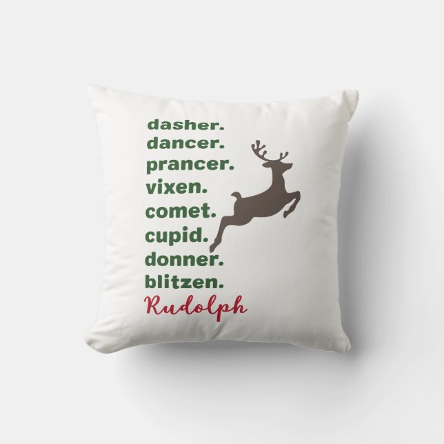 Reindeer Namn Kudde (Framsida)