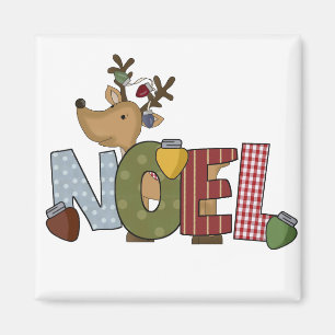 Reindeer Noel Helgdag Tshirts och Gifts Magnet