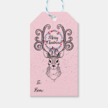 Reindeer och Antlers God jul Helgdag