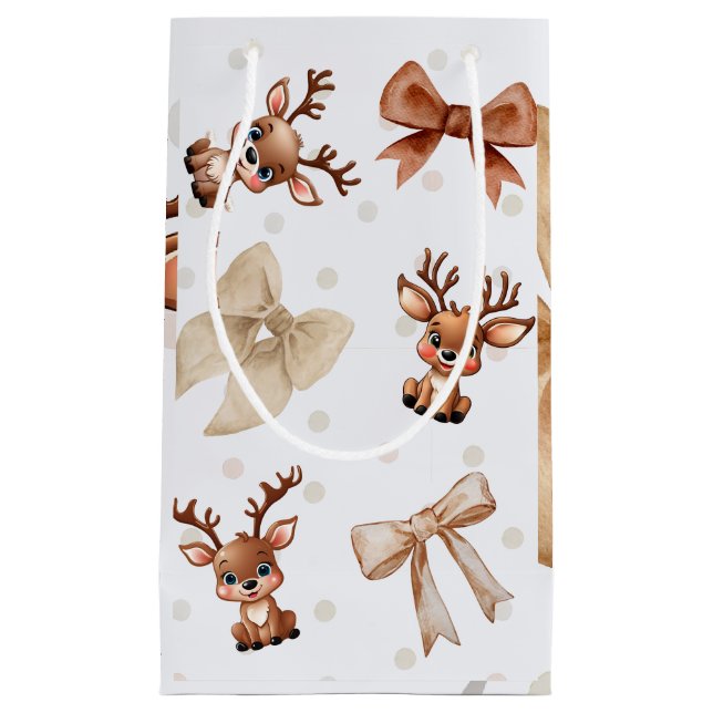 Reindeer och Bows Coquette Gift Bag (Framsidan)