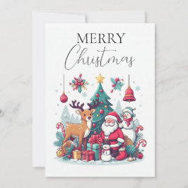 Reindeer och Claus Cheer Julkort