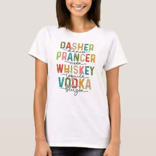 Reindeer och Drinks Jul Funny T Shirt