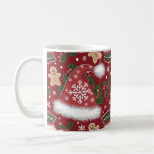 Reindeer och Holly juldesign Kaffemugg