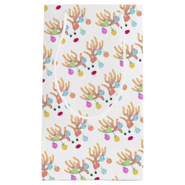 Reindeer och Ornament Gift Bag (Framsidan)