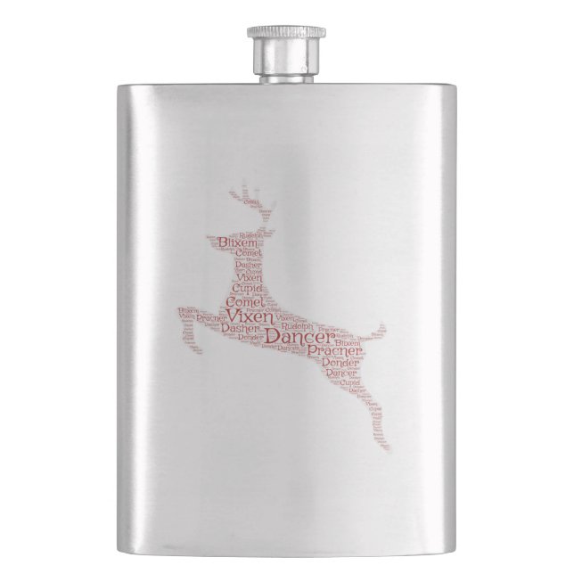 Reindeer Ord Art Rudolph Blixem Comet Cupid Fickplunta (Framsidan)