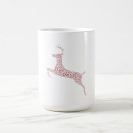 Reindeer Ord Art Rudolph Blixem Comet Cupid Magisk Mugg