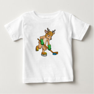 Reindeer på ishockey med Hockey stick T Shirt